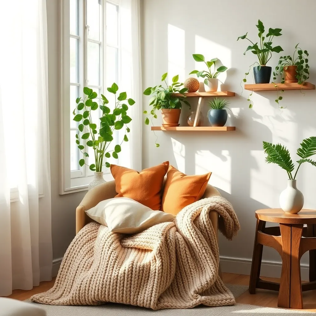 Using Greenery for Cozy Corners