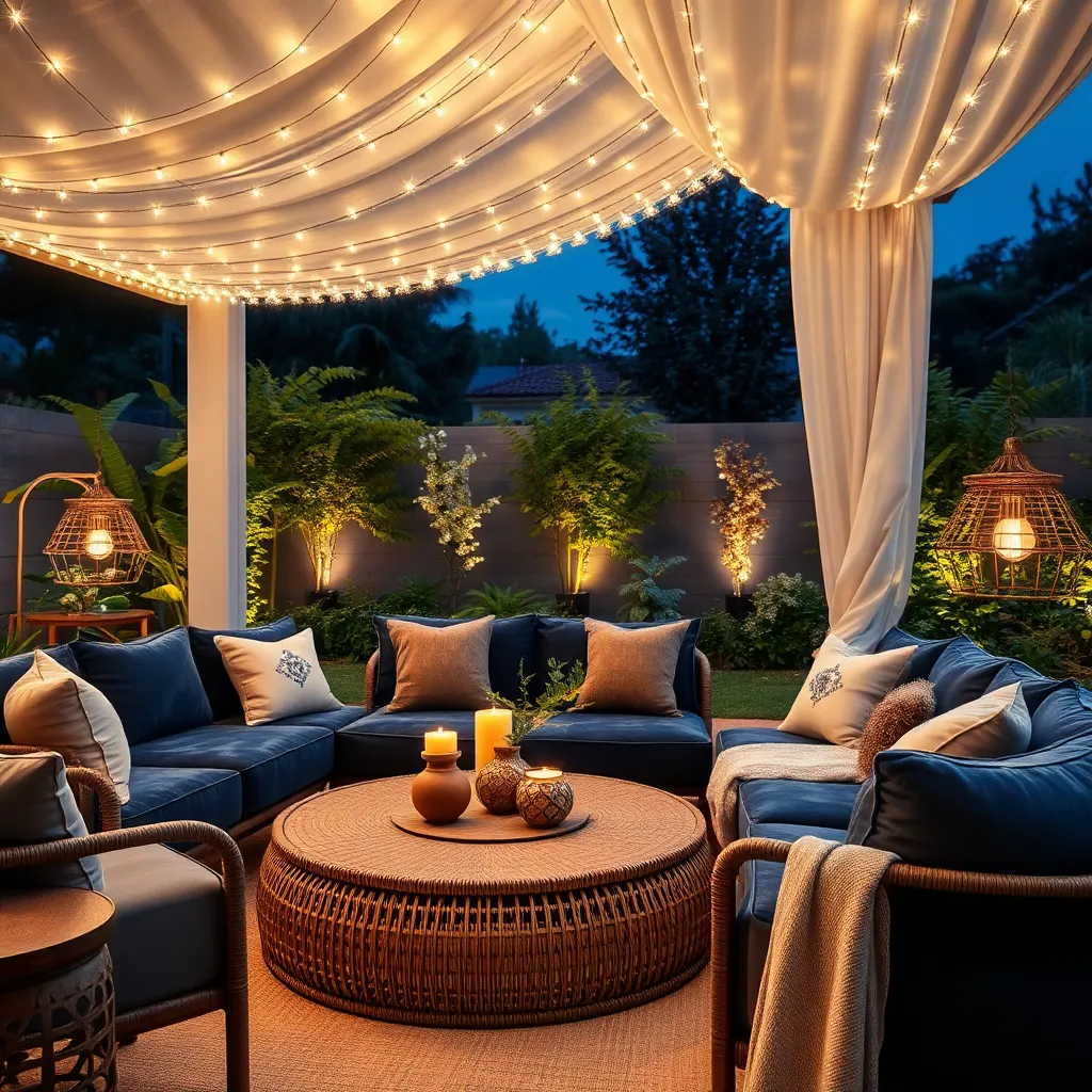 Artistic Lighting Installation (Evening Elegance)