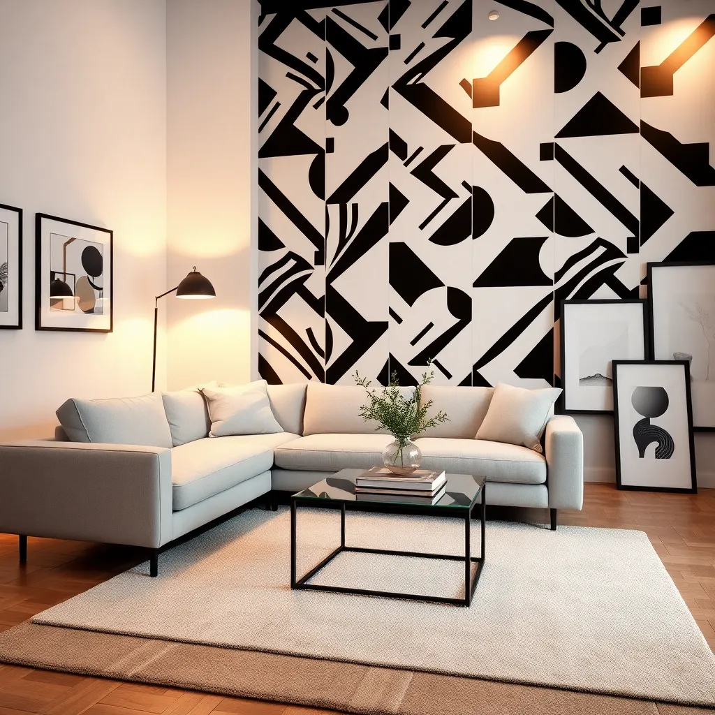 Incorporate Bold Geometric Patterns