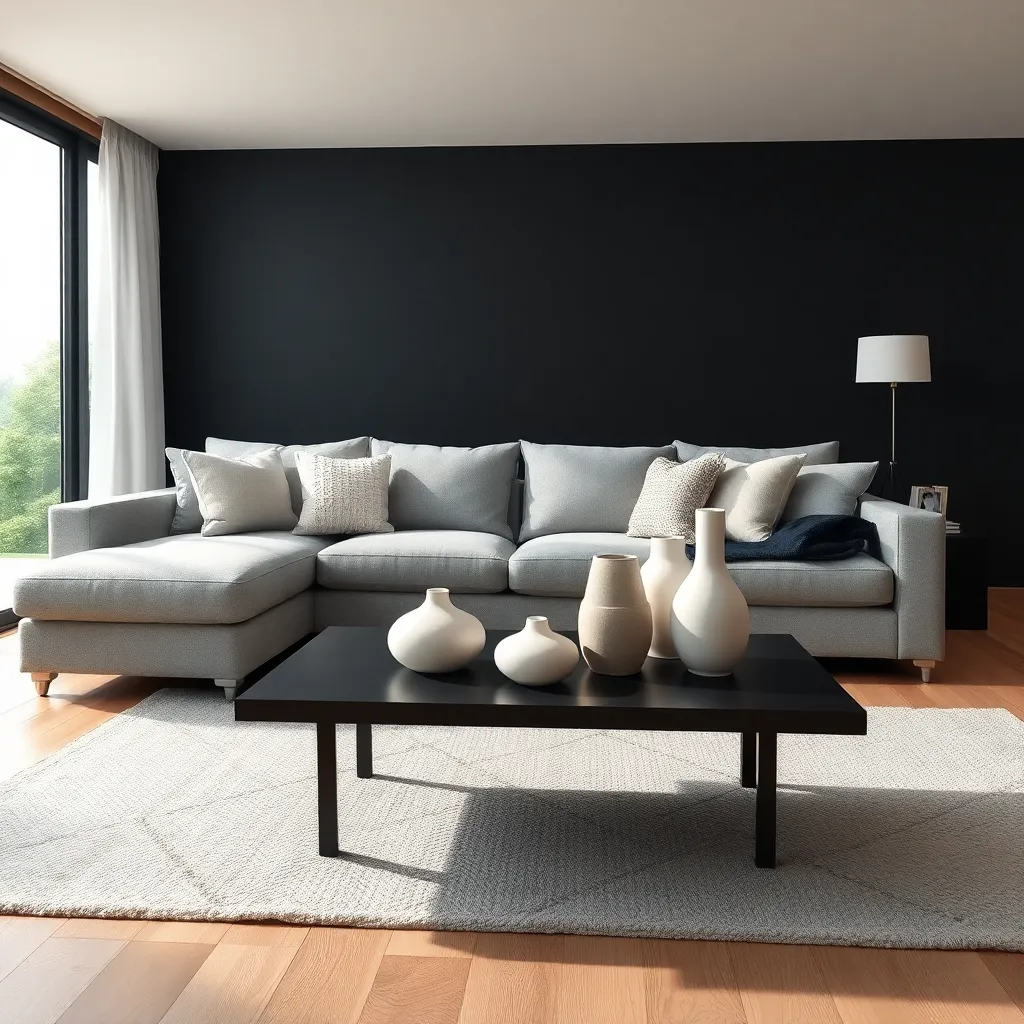Charcoal & Soft White (Modern Sophistication)