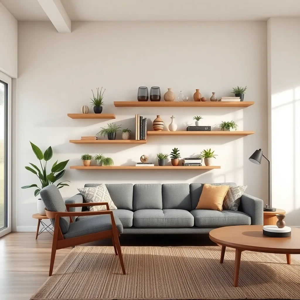 Floating Wall Shelves (Maximize Vertical Space)