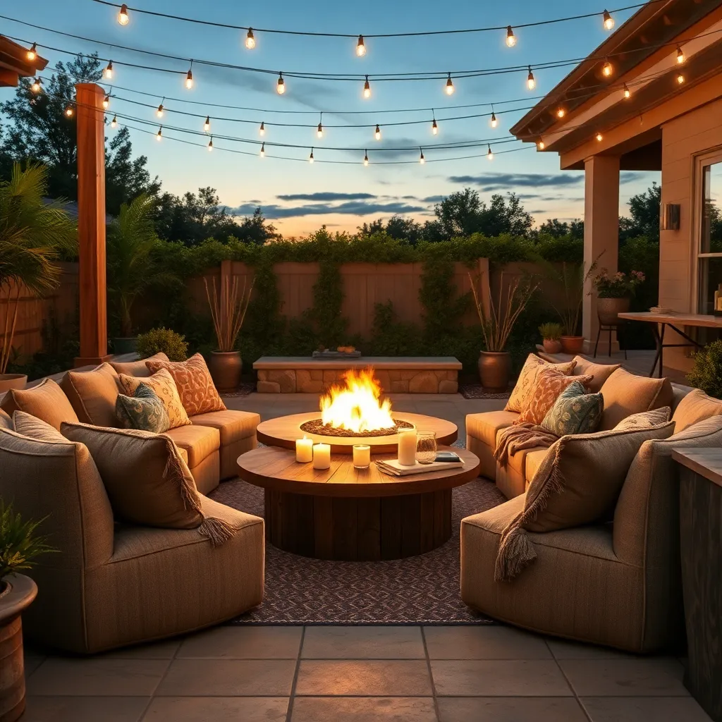 Fire Pit Central Hub (Warmth & Ambiance)