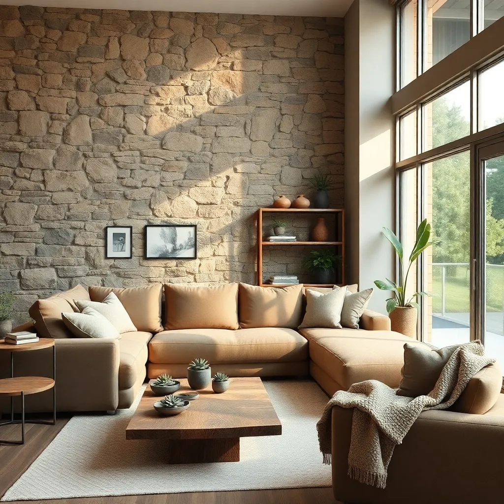 Stone Feature Walls (Earthy Elegance and Durability)