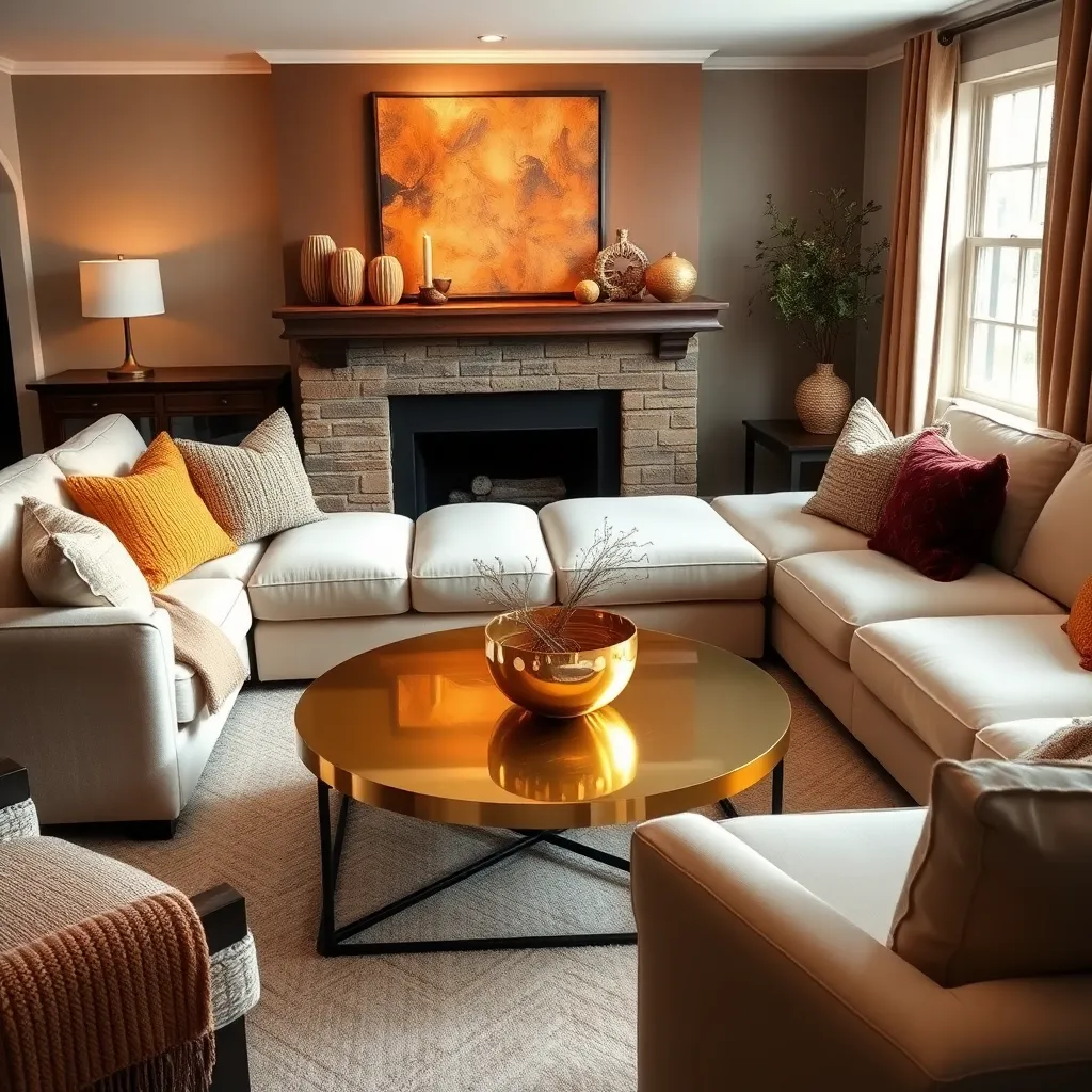 Incorporate Metallic Accents for Warmth