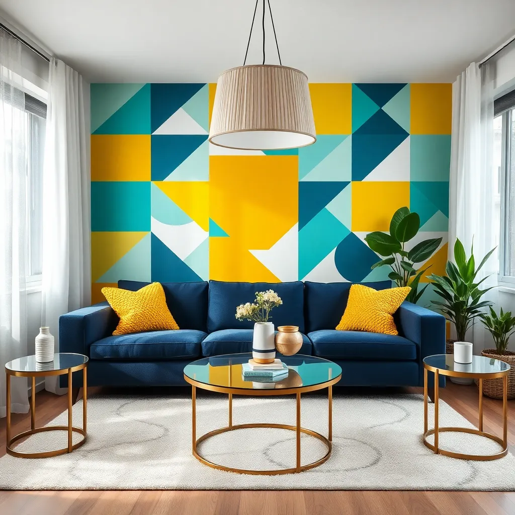 Paint with Bold Geometric Patterns