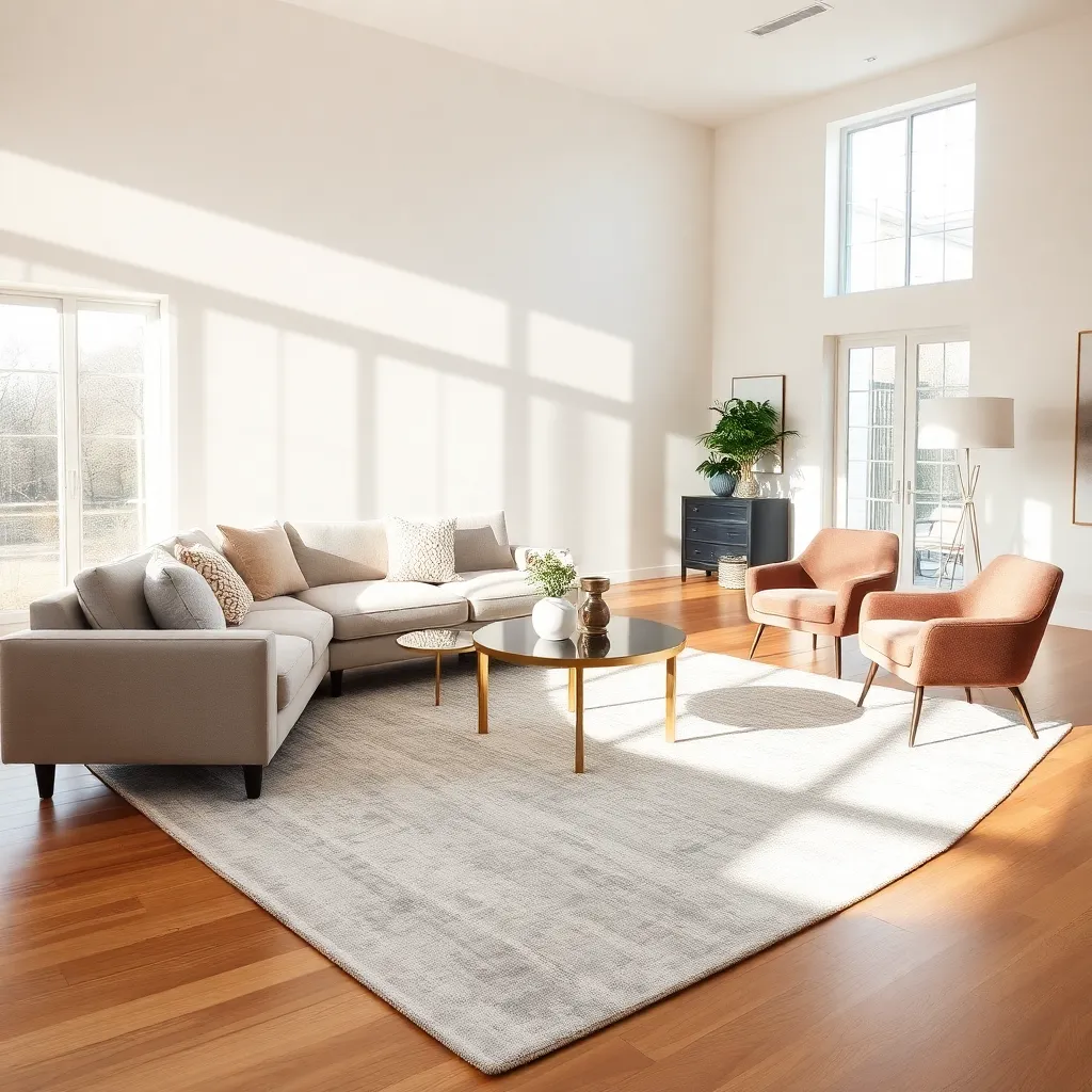 Define Zones with Area Rugs