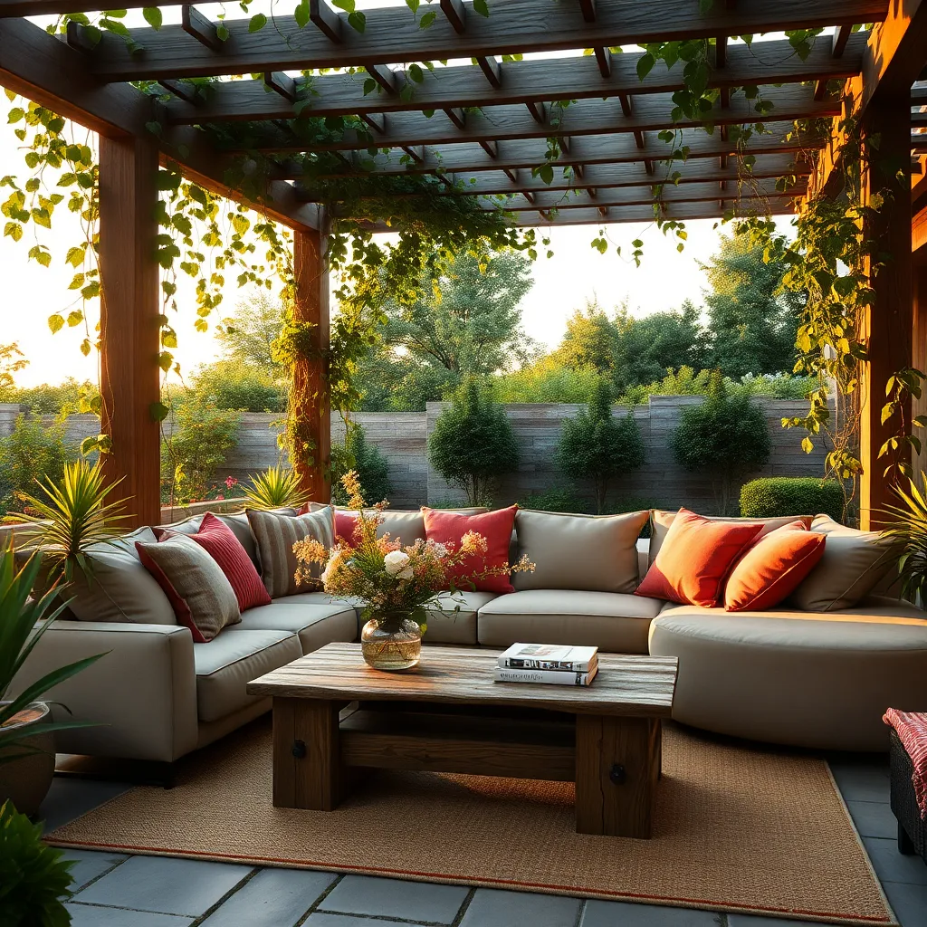 Pergola-Covered Sitting Area (Stylish Shelter)