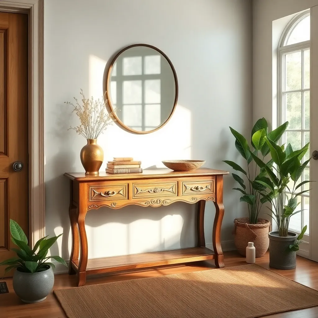Antique Console Table (Functional Elegance)