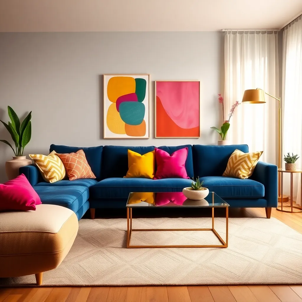 Accessorize with Bold Color Decor