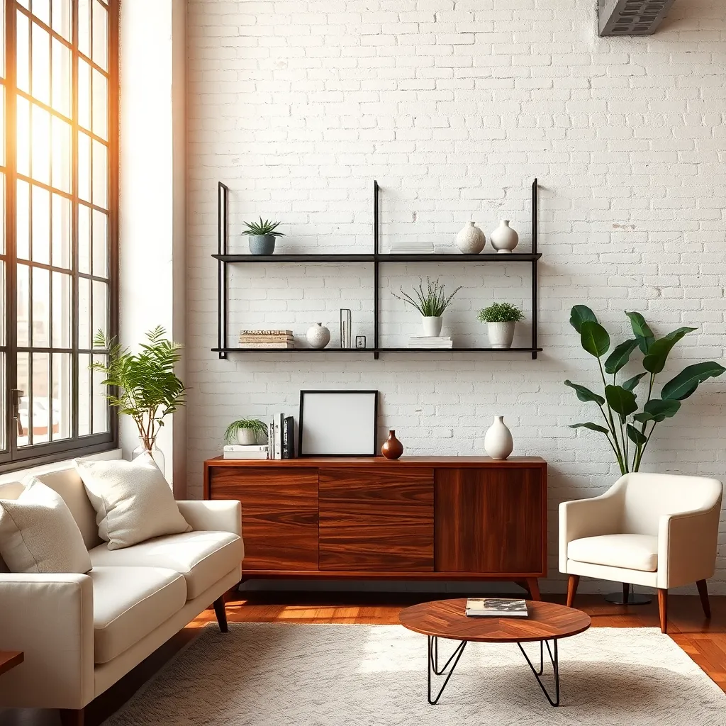 Install Minimalist Metal Shelving