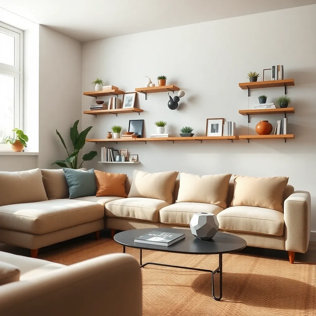 Incorporate Wall-Mounted Shelves