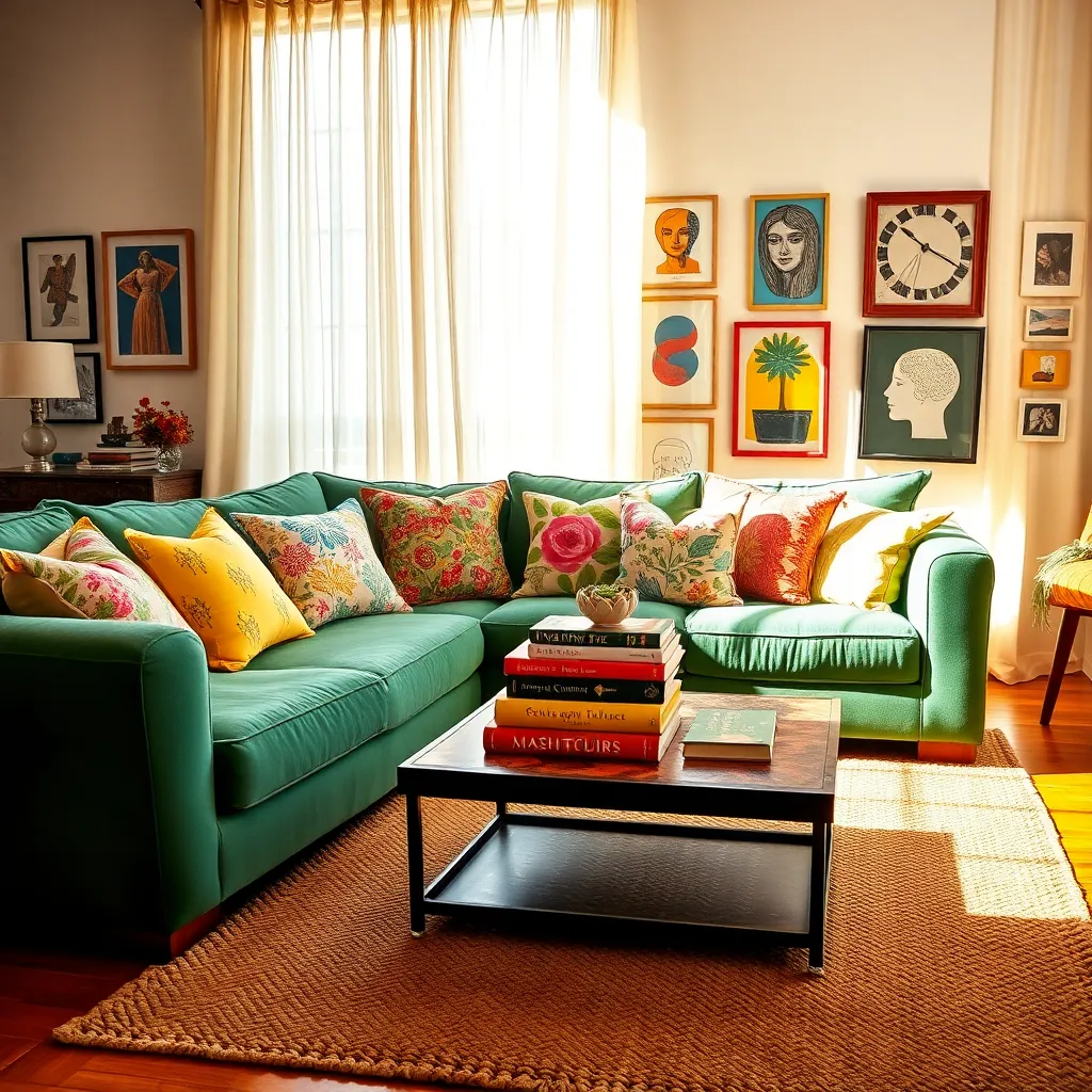 Vibrant Throw Pillows (Colorful Accents)