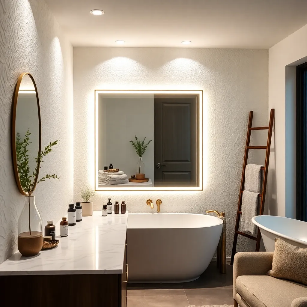 Backlit Mirrors (Functional Bathroom Elegance)