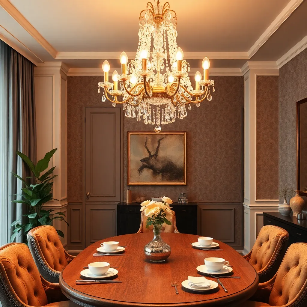 Chandelier with Dimmable Bulbs (Elegant Ambiance Control)