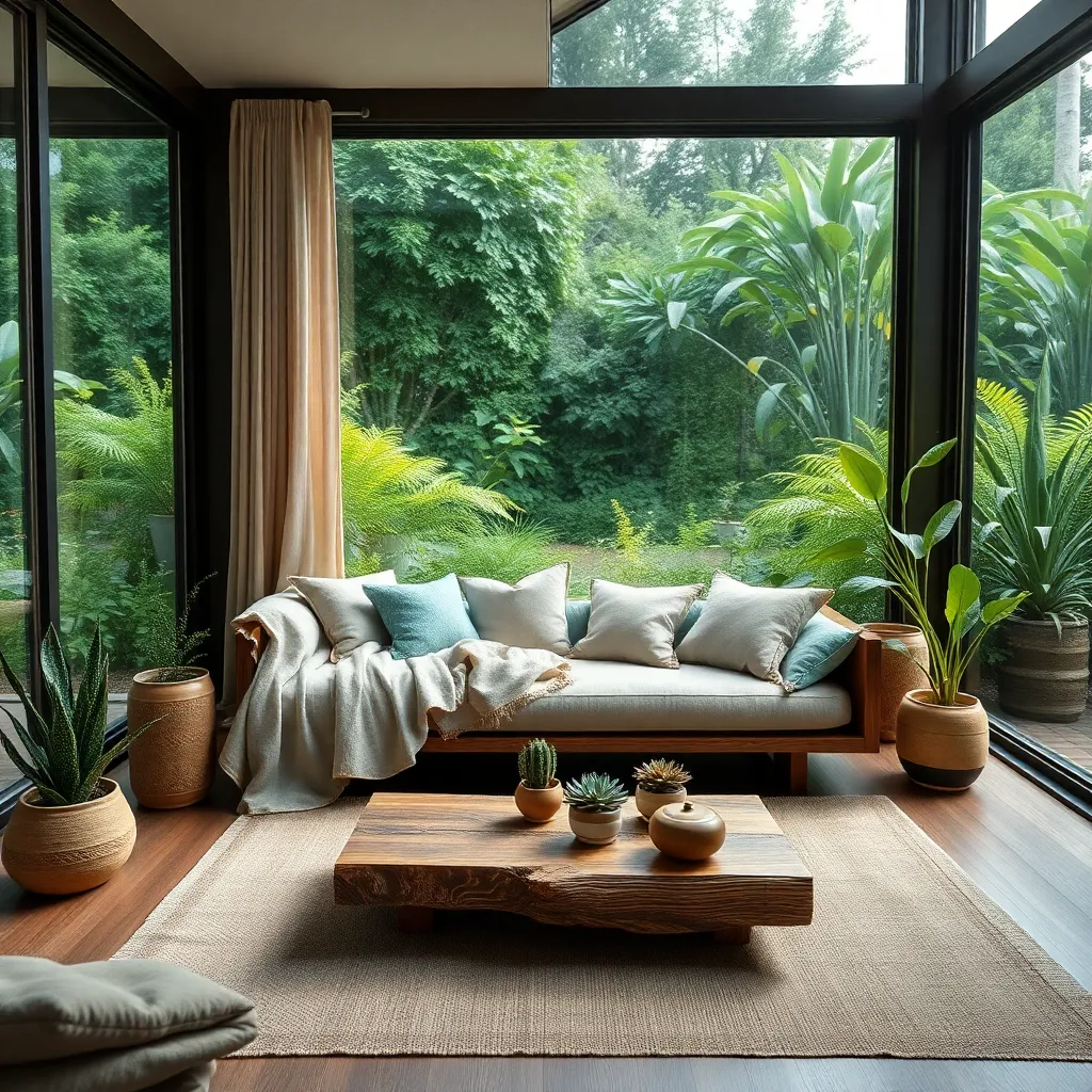 Garden-Focused Viewing Area (Nature Immersion)