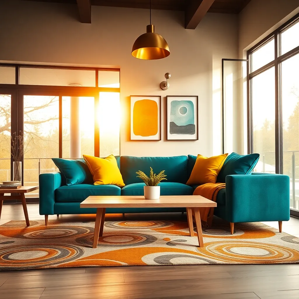 Teal & Mustard (Vibrant Contrast)