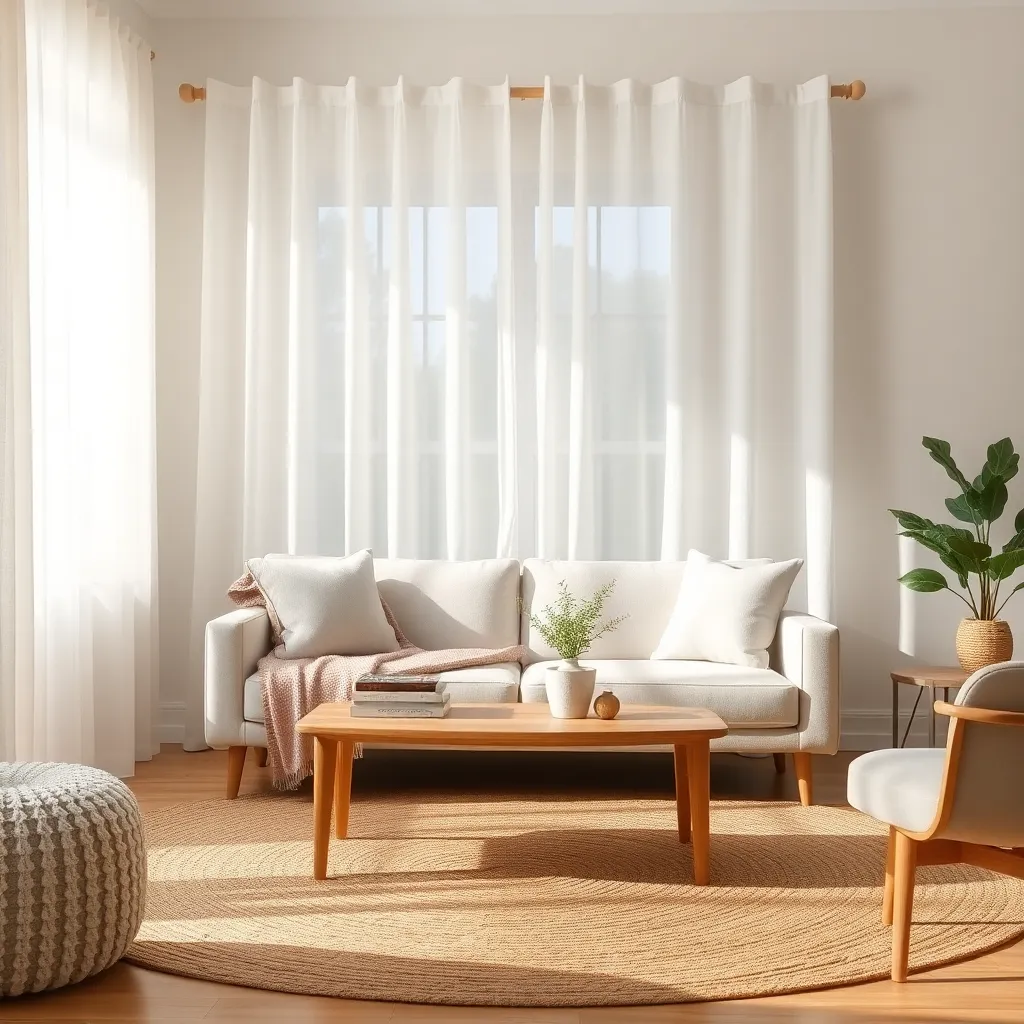 Linen Window Drapes (Light & Airy Privacy)