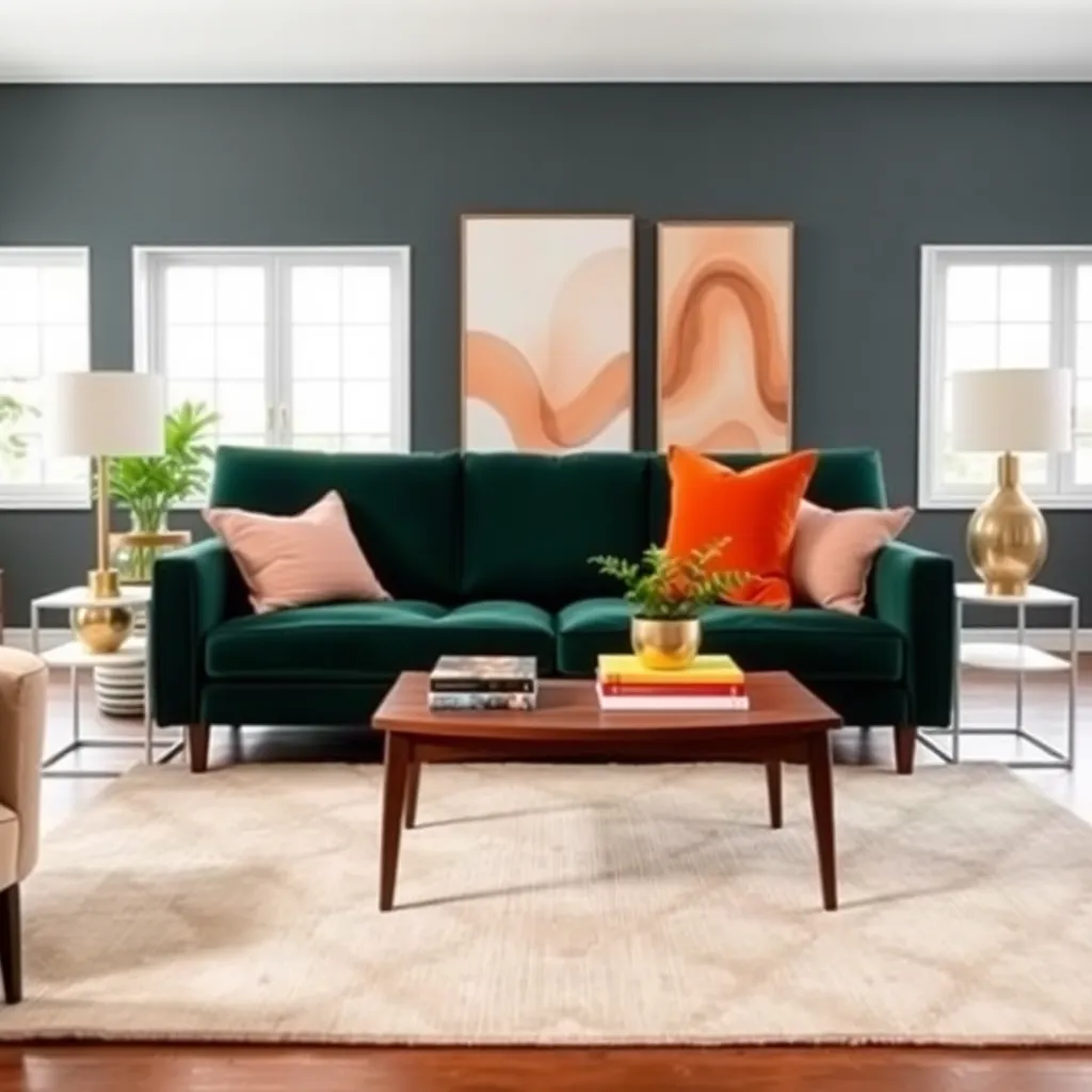 Balance Bold Colors with Neutrals