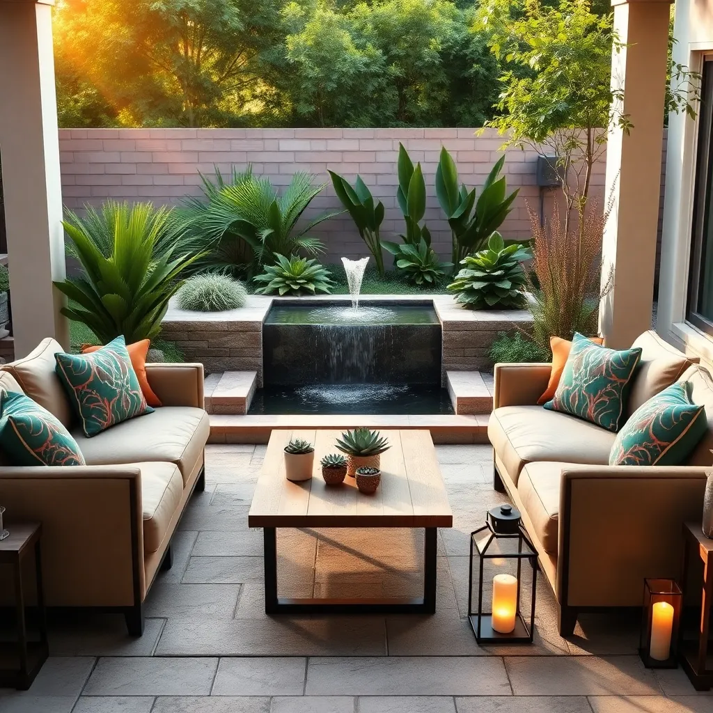 Water Feature Focal Point (Tranquil Atmosphere)