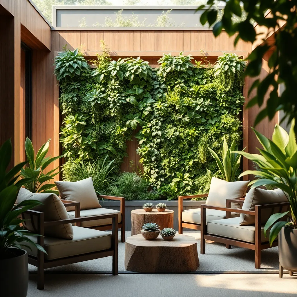 Vertical Garden Walls (Space-Saving Greenery)