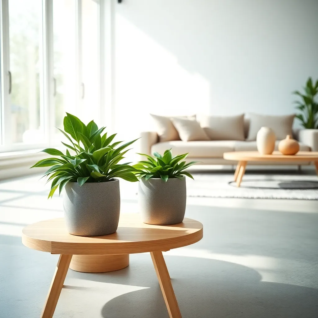 Smooth Concrete Planters (Modern Greenery)