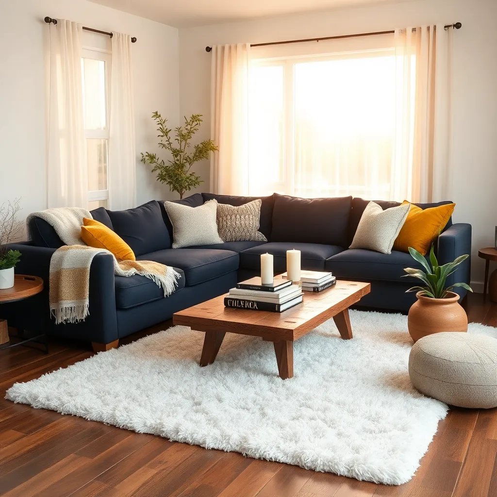 Layer Throws on Sofas