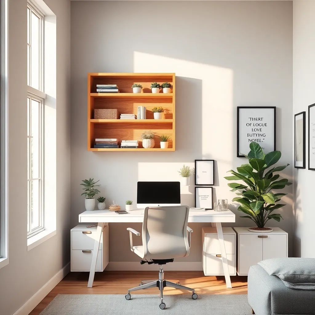 Utilize Wall-Mounted Storage Solutions