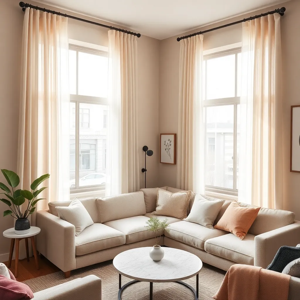 Hang Curtains Close to Ceiling