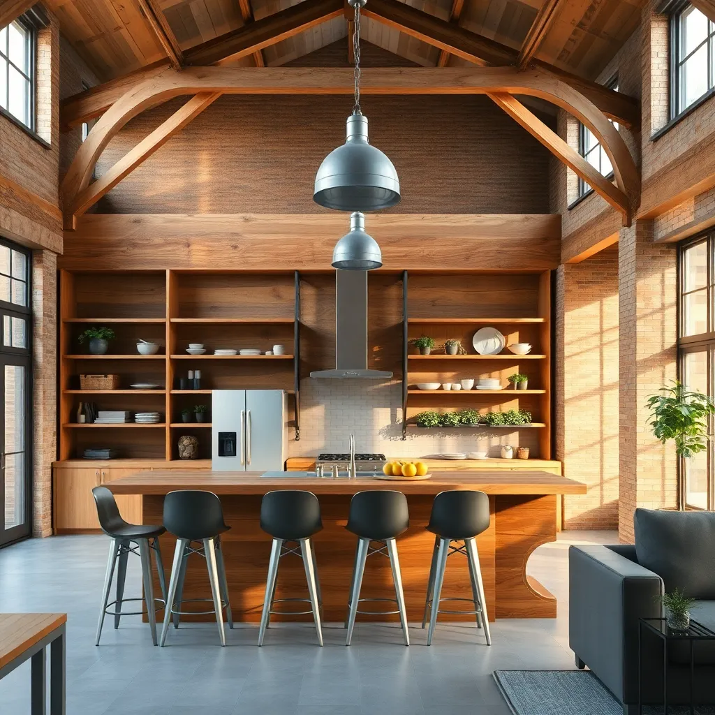 Blending Metal and Wood Accents
