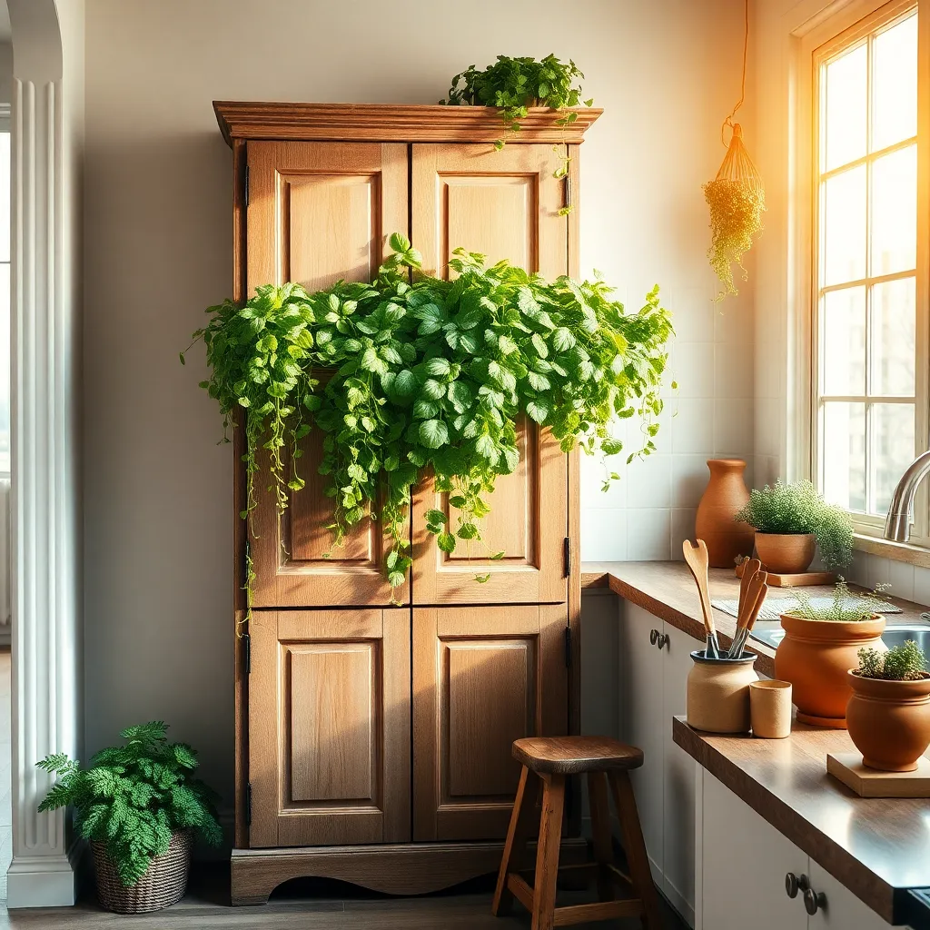 Transform Cabinets into Unique Planters