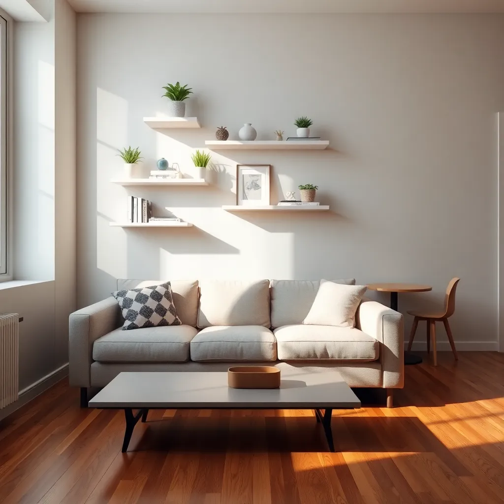 Install Floating Shelves for Storage